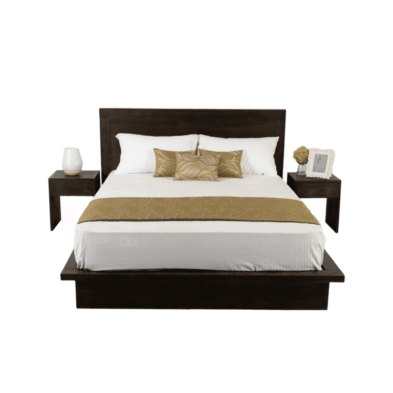 Bed with Bedside Cupboards